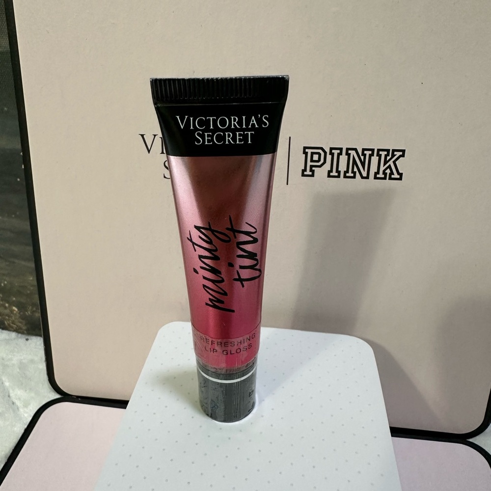 New Sealed Victorias Secret Flavored Lip Gloss Refreshing Minty Tint Cinnamint